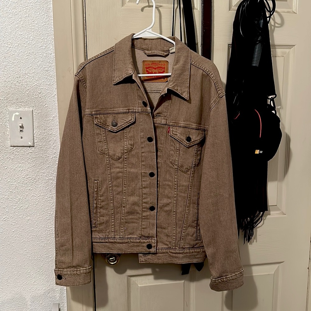 Levi’s Mens Denim Jacket - Khaki (Medium)